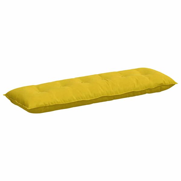 vidaXL Coj&iacute;n de Espalda Amarillo 160 x 50 cm Tela de pana