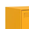 vidaXL Mueble para TV de acero amarillo mostaza 67x39x44 cm