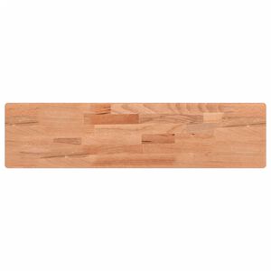 vidaXL Estante de pared madera maciza de haya 80x20x4 cm
