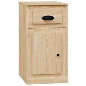 vidaXL Armario auxiliar y caj&oacute;n madera contrachapada roble 40x50x75 cm