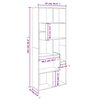 vidaXL Estanter&iacute;a madera contrachapada color roble ahumado 67x24x161cm