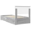 vidaXL Estructura de cama Gris Sonoma 90 x 190 cm Madera de ingenier&iacute;a