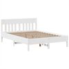 vidaXL Estructura de cama sin colch&oacute;n madera maciza de pino 160x200 cm