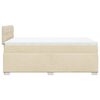 vidaXL Cama box spring con colch&oacute;n tela color crema 120x190 cm