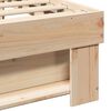 vidaXL Estructura de cama Marr&oacute;n 140 x 190 cm Madera de pino macizo