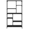 vidaXL Estante de libros Roble Negro 99 x 35,5 x 176 cm