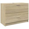 vidaXL Armario de lavabo madera de ingenier&iacute;a roble Sonoma 78x37x59 cm