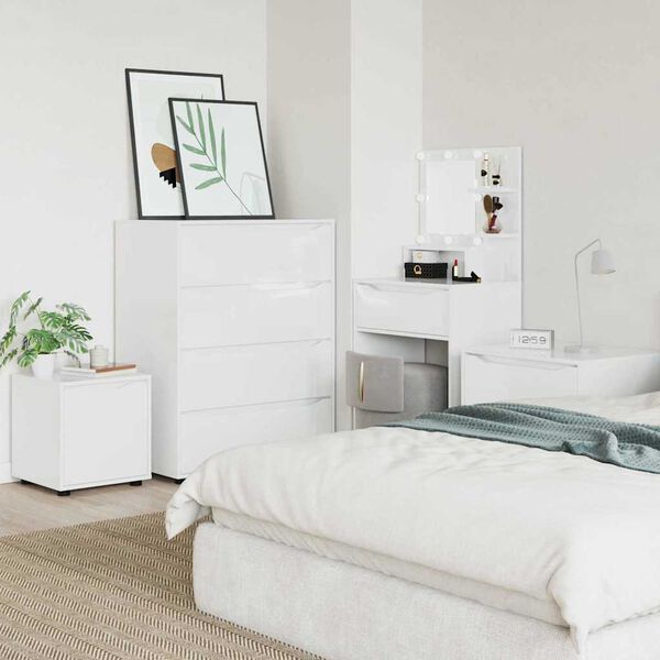 vidaXL Gabinete de Ba&ntilde;o brillante 40,5 x 40 x 44 cm