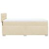 vidaXL Cama box spring con colch&oacute;n tela color crema 90x190 cm