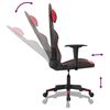 vidaXL Silla gaming cuero sint&eacute;tico negro y rojo