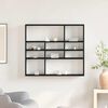 vidaXL Estante de pared roble negro 90x16x78 cm madera de ingenier&iacute;a