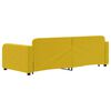 vidaXL Sof&aacute; cama nido con cajones terciopelo amarillo 90x200 cm