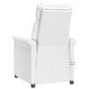 vidaXL Sill&oacute;n de masaje el&eacute;ctrico cuero sint&eacute;tico blanco