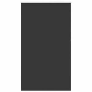 vidaXL Estor Enrollable Opaco negro 125x230 cm Tela Ancho 121,6 cm