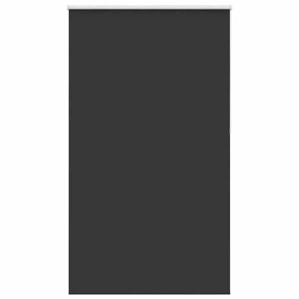 vidaXL Estor Enrollable Opaco negro 125x230 cm Tela Ancho 121,6 cm