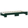 vidaXL Sof&aacute; cama nido con colch&oacute;n terciopelo verde oscuro 80x200 cm
