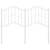 vidaXL Cabecero de metal blanco 120 cm