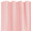 vidaXL Cortinas de gasa con bolsillos para varillas 2 uds. rosa