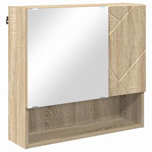 vidaXL Armario con Espejo Roble Sonoma 59 x 17 x 55 cm