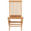 vidaXL Conjunto de comedor de jard&iacute;n 5 piezas madera maciza de teca