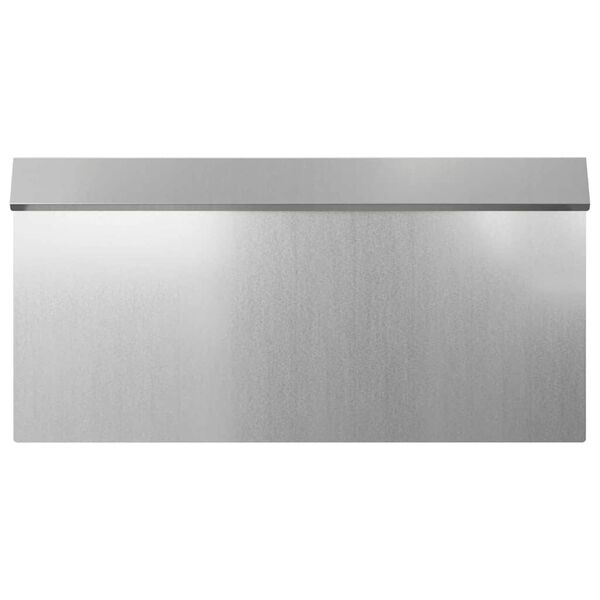 vidaXL Valla para caracoles 4 pcs Plateado 50 x 3,5 x 25 cm