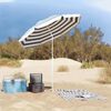 vidaXL Parasol de playa Azul y 206 x 206 x 212 cm Poli&eacute;ster y metal