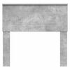 vidaXL Cabecero Gris Concreto 90 cm Madera contrachapada