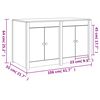 vidaXL Mueble de cocina exterior madera maciza pino blanco 106x55x64cm