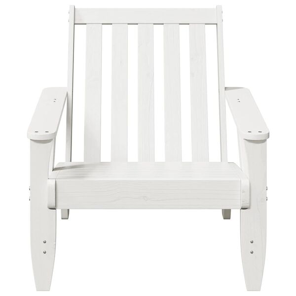 vidaXL Sillas de jardín adirondack 2 uds blanco 75x77x77 cm