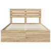 vidaXL Estructura de cama Sonoma 140 x 200 cm Madera de pino macizo