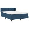 vidaXL Cama box spring con colch&oacute;n con colch&oacute;n Azul 140 x 190 cm tela