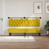 vidaXL Cabecera Colgante Amarillo 190 x 55 x 7 cm Terciopelo
