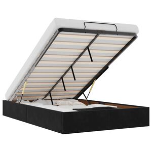 vidaXL Estructura de cama otomana sin colchón terciopelo negro