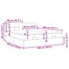 vidaXL Estructura cama otomana colchones tela gris oscuro 180x200cm