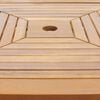 vidaXL Mesa para terraza bistró madera maciza de acacia 75x75x110 cm