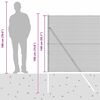 vidaXL Poste de Valla Gris 10 x 1,4 m (malla de 12 x 12 mm)
