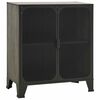 vidaXL Armario de almacenaje metal y MDF gris 72x36x82 cm