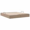 vidaXL Cama con almacenamiento Capuchino 180 x 200 cm Cuero sint&eacute;tico
