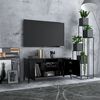 vidaXL Mueble de TV con patas de metal negro 103,5x35x50 cm