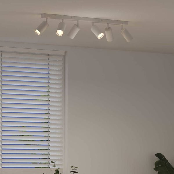 vidaXL Foco de techo con focos 73 x 6 x 16 cm Metal