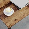 vidaXL Mesa de Caf&eacute; Madera vieja 40 x 40 x 36 cm Madera de ingenier&iacute;a