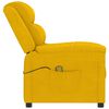 vidaXL Sillón de masaje de terciopelo amarillo
