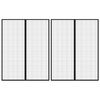 vidaXL Mosquiteras para puerta bloque magn&eacute;tico 2 uds negro 230x160 cm