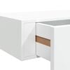 vidaXL Estantes de pared con caj&oacute;n 2 uds MDF blanco 60x23,5x10 cm