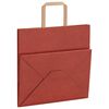 vidaXL Bolsas de papel con asas 250 uds rojo 26x17x25 cm