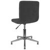vidaXL Silla de oficina giratoria de terciopelo negro