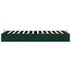 vidaXL Estructura de cama otomana sin colch&oacute;n terciopelo verde oscuro