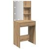 vidaXL Tocador con luces LED roble artisan 60x40x140 cm