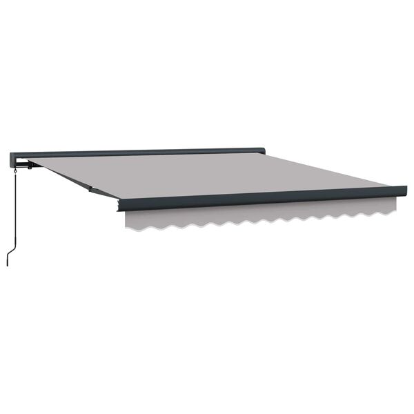 vidaXL Toldo Retr&aacute;ctil Gris Claro 300 x 250 cm Tela y Metal