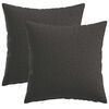 vidaXL Funda de almohada 2 pcs HEERLEN Gris oscuro 40 x 40 cm